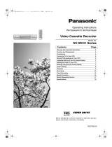 Panasonic NVMV41Series Operating instructions