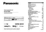 Panasonic NVSV120 Operating instructions