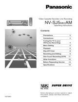 Panasonic NVSJ5MK2AM Operating instructions