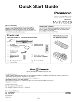 Panasonic NVSV120EB Operating instructions