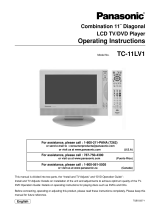 Panasonic TC11LV1 - 11" LCD TV User manual