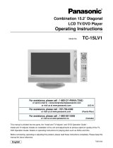 Panasonic TC 15LV1 User manual