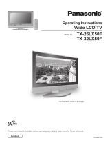 Panasonic TX26LX50F Operating instructions