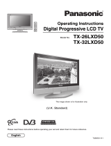 Panasonic TX32LXD50 Operating instructions