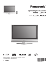 Panasonic TX26LX62FA Operating instructions