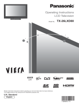 Panasonic TX26LXD80 Operating instructions