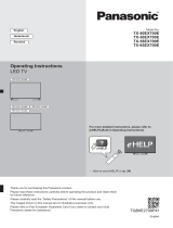 Panasonic TX58EX700E Quick start guide