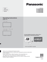 Panasonic TX49EX600E Quick start guide