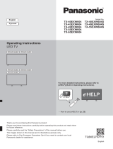 Panasonic TX49EXW604S Quick start guide