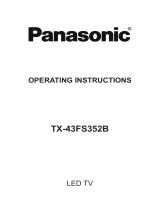 Panasonic TX43FS352B Operating instructions
