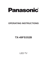 Panasonic TX49FS352B Operating instructions