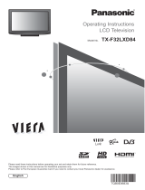 Panasonic tx-f32lxd84 Owner's manual