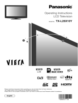 Panasonic TXL26X10Y Operating instructions