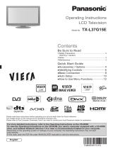 Panasonic TXL37G15E Quick start guide