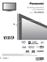 Panasonic TXLF26X10 Operating instructions