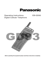 Panasonic EBGD93 User manual