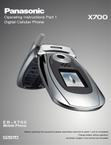 Panasonic X700 User manual