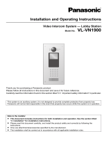 Panasonic VN1900SX Operating instructions