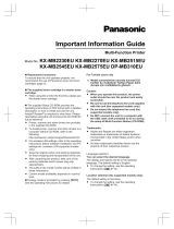 Panasonic DPMB310EU Owner's manual