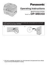 Panasonic DP-MB350 Operating instructions