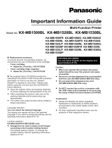 Panasonic KXMB1500G Owner's manual