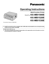 Panasonic KXMB1530E Operating instructions