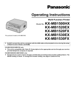 Panasonic KXMB1520EX Owner's manual