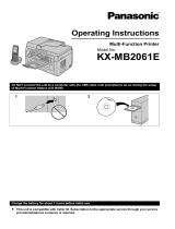 Panasonic KXMB2061E Operating instructions