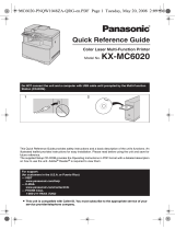 Panasonic KXMC6020 Operating instructions