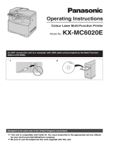 Panasonic KXMC6020E Operating instructions