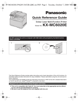 Panasonic KXMC6020E Quick start guide