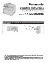 Panasonic KXMC6020HX Operating instructions