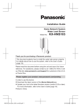 Panasonic KXHNS103 Operating instructions