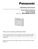 Panasonic KXHNK101FX Operating instructions
