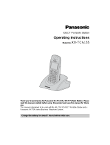 Panasonic KX-TCA155 Operating instructions