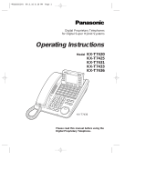 Panasonic KXTD208E User manual