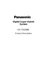 Panasonic KXTD208E Operating instructions