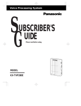 Panasonic KX-TVP200E User manual