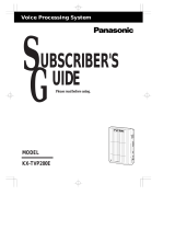 Panasonic KX-TVP200E Operating instructions