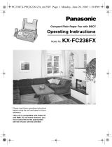 Panasonic KXFC238FX Operating instructions