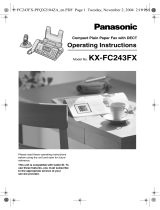 Panasonic KXFC243FX Owner's manual