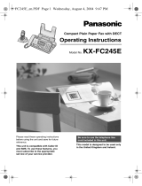 Panasonic KXFC245E Operating instructions