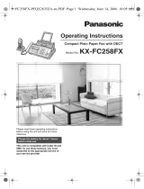Panasonic KXFC258FX Operating instructions