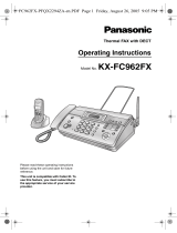 Panasonic KXFC962FX Operating instructions