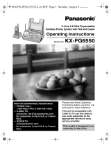 Panasonic KXFG6550 User manual