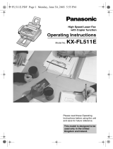 Panasonic KXFL511E Operating instructions