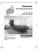 Panasonic KXFL401E Owner's manual