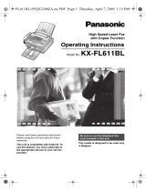 Panasonic KXFL611BL Operating instructions