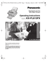 Panasonic KXFL613FX Operating instructions