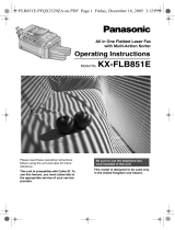 Panasonic KXFLB851E Operating instructions